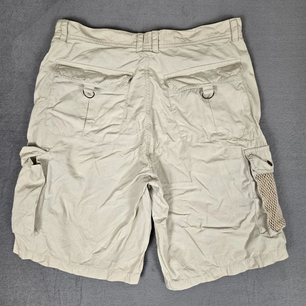 VTG Banana Republic Cargo Shorts Men 35 Safari Travel Outback Photographer Beige